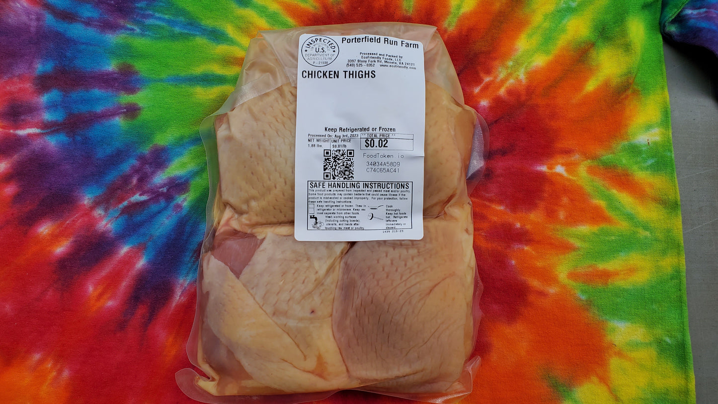Chicken Thighs - Pasture Raised Cornish Cross