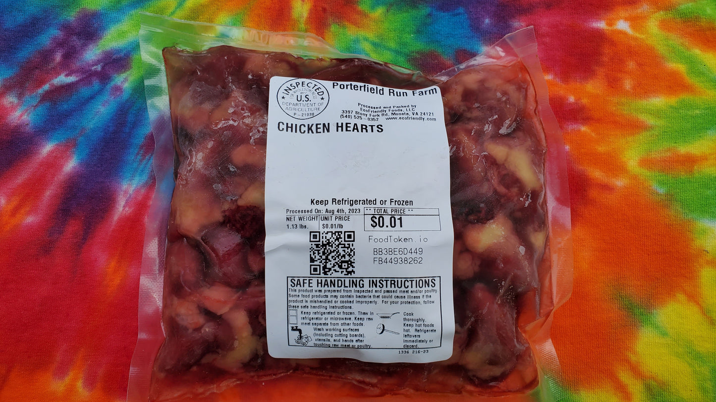 Chicken Hearts - Pasture Raised Cornish Cross